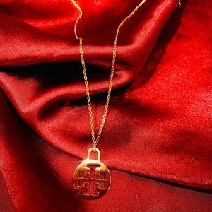 COPY - Tory Burch Logo Charm Necklace